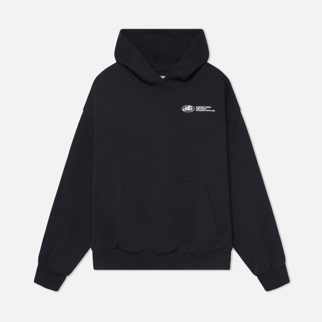 Damen Hoodie im Oversize-Look mit Modernem Print