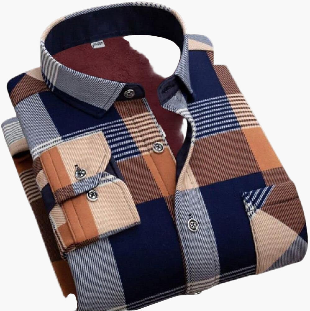 Herren Flanellhemd Kariert – Freizeit & Alltag – Klassischer Stil