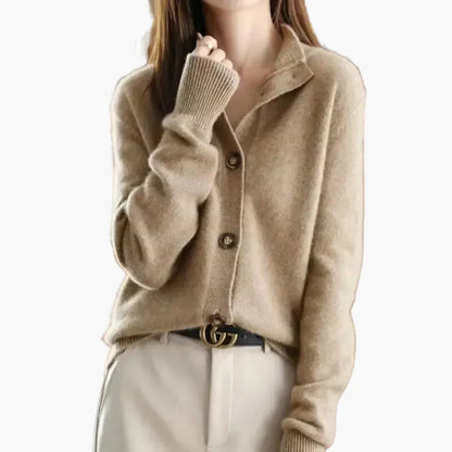 Damen Strickjacke im klassischen Stil für Business und Freizeit