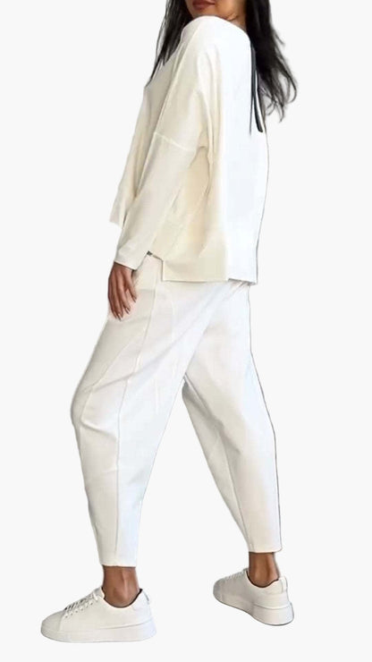 Damen Zweiteiliges Cozy Freizeitset – Komfortables Loungewear Outfit für Alltag & Entspannung