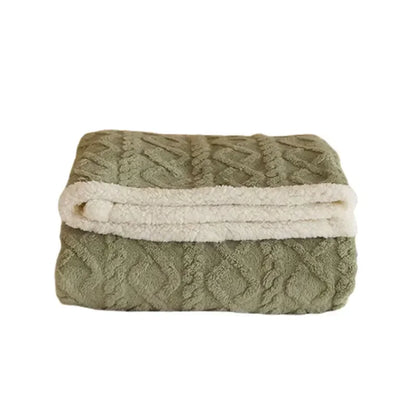 Kuschelige Winter Schlafdecke für Damen und Herren – Luxus Komfortdecke mit Lammwoll-Effekt, perfekt für Schlafzimmer & Sofa