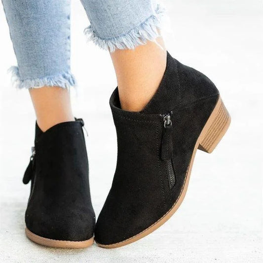Damen Bequeme Orthopädische Stiefeletten – Vintage Stil für Alltag und Freizeit