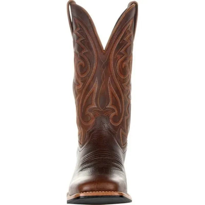 Herren Westernstiefel mit Klassischem Muster und Authentischem Look