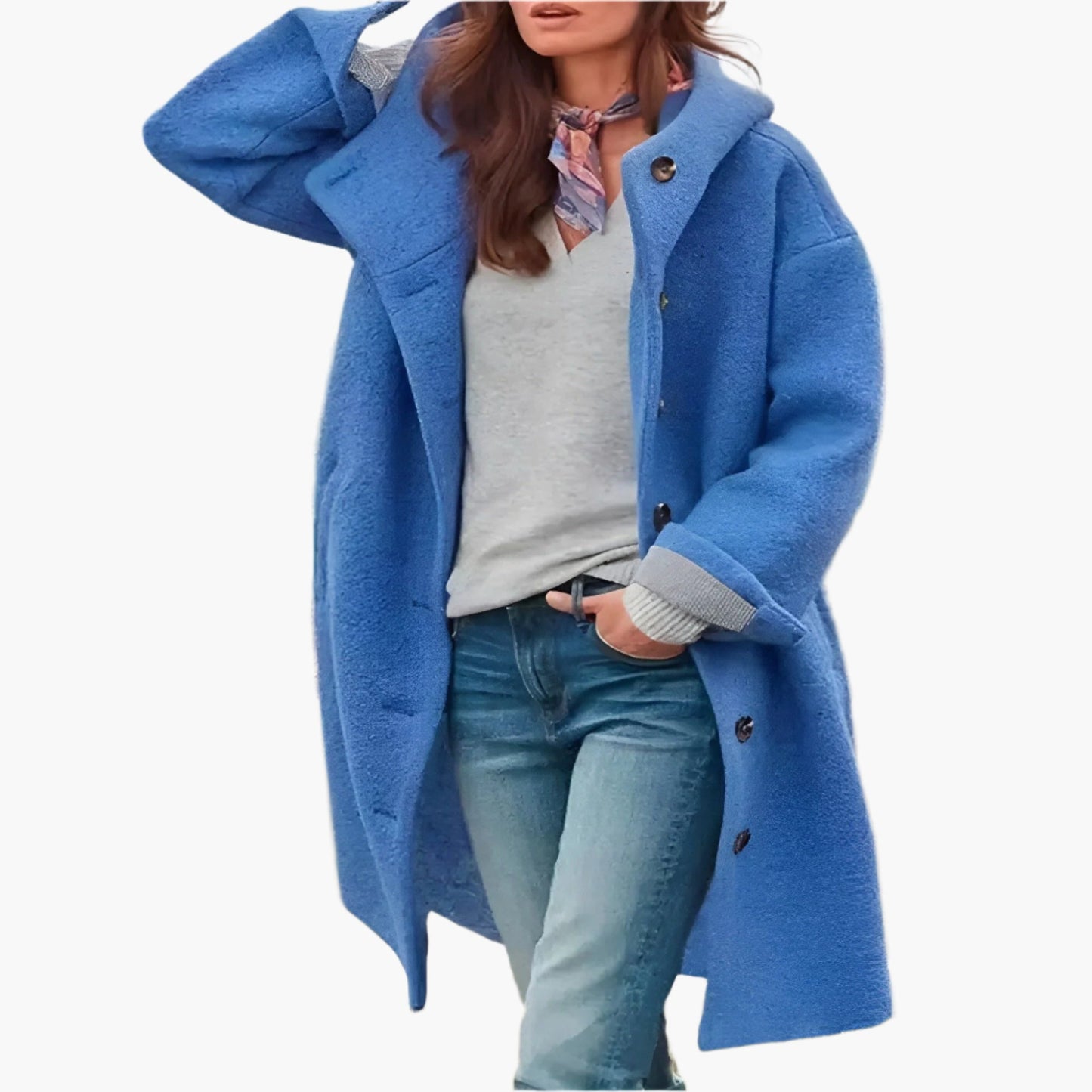Damen Wintermantel Lässig Lang Eleganter Outdoor Begleiter für kalte Tage