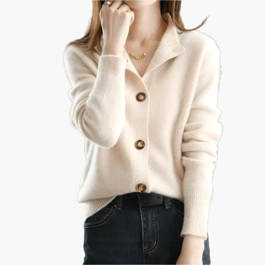 Damen Strickjacke im Casual-Stil – Eleganter Cardigan für Alltag und Büro