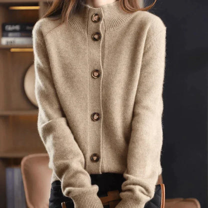 Damen Strickjacke im Casual-Stil – Eleganter Cardigan für Alltag und Büro