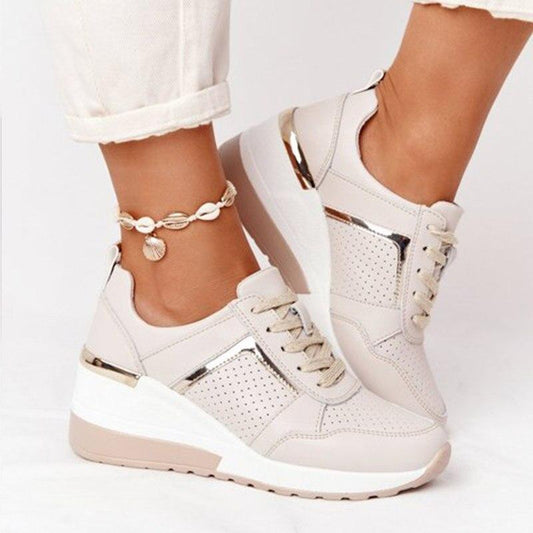 Damen Orthopädische Sneaker – Komfortable Alltagsschuhe mit Keilabsatz für Freizeit und Mode