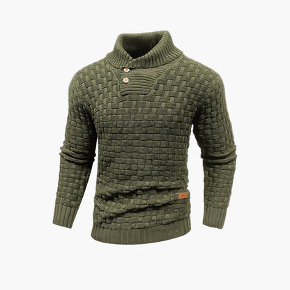 Herren Strickpullover mit Stehkragen – Stilvoller Freizeitpullover für Herbst und Winter