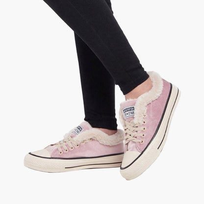 Damen Winter Sneaker mit Fellfutter – Modische Komfort-Sneaker für Alltag und Freizeit