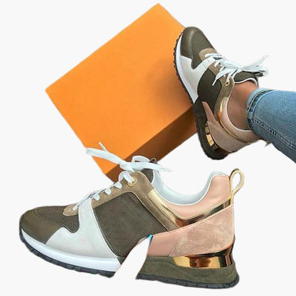 Damen Sneaker Freizeitmode – Trendige Alltagsschuhe mit Schnürung