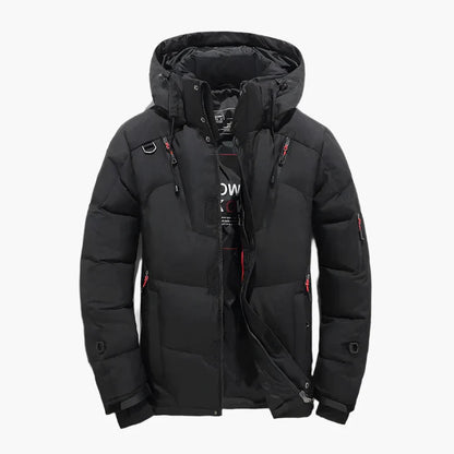 Herren Winter Steppjacke mit Kapuze – Outdoor Warm & Modern Freizeitjacke