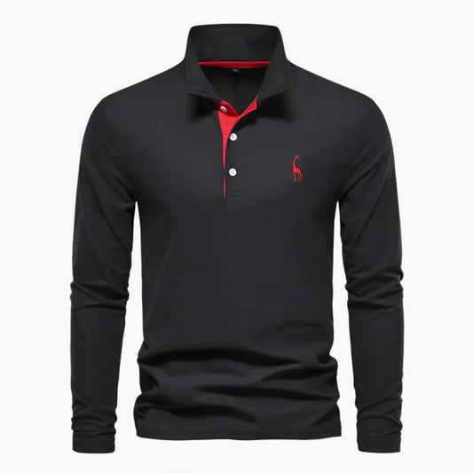 Herren Langarm Poloshirt – Klassischer Look für Freizeit und Business