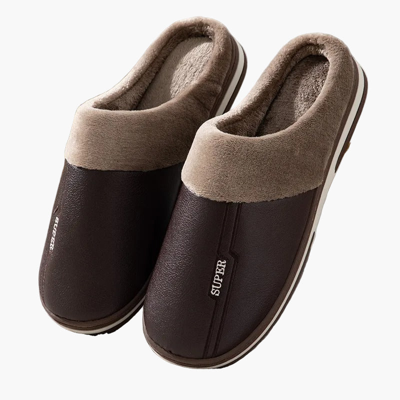 Herren Hauspantoffeln Komfort Warm Gepolstert Rutschfest Indoor Slipper