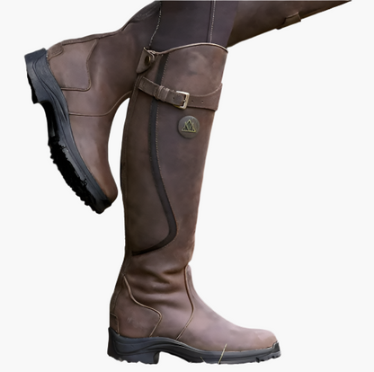 Damen Reitstiefel mit hohem Schaft – robuste Outdoor-Boots für Stall & Gelände