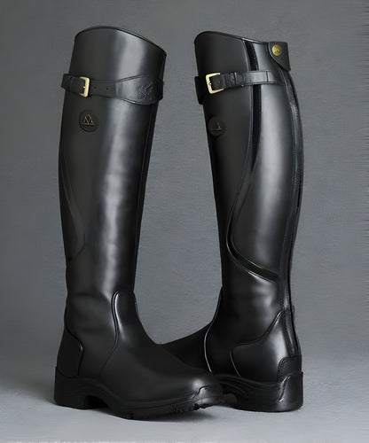 Damen Reitstiefel mit hohem Schaft – robuste Outdoor-Boots für Stall & Gelände