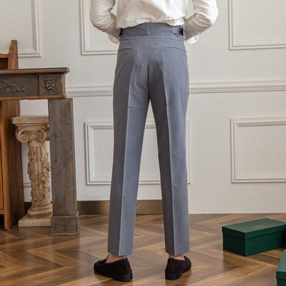 Herren Hochgeschnittene Maßgeschneiderte Anzughose – Eleganter Business- und Freizeitstil
