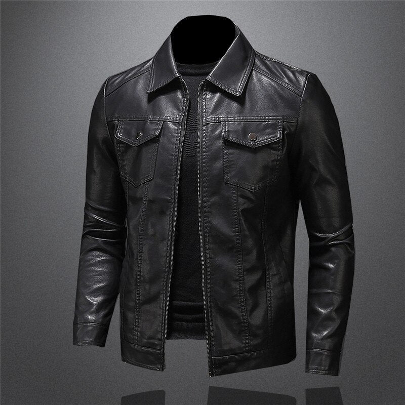 Herren Lederjacke im klassischen Design für stilvollen Alltag und besondere Anlässe