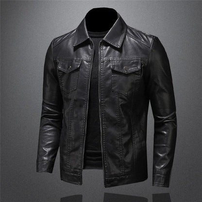 Herren Lederjacke im klassischen Design für stilvollen Alltag und besondere Anlässe